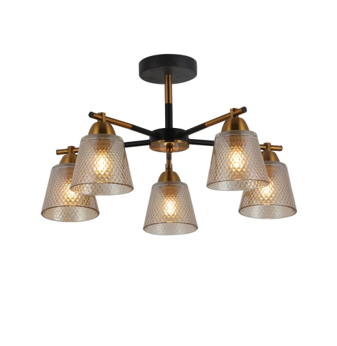 Люстра на штанге Freya Kello FR4015PL-05BBZ изображение в интернет-магазине Cramer Light