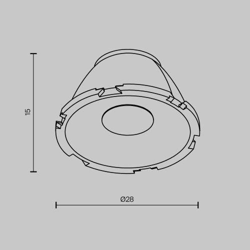 Линза Maytoni Downlight LensCD28-15 изображение в интернет-магазине Cramer Light фото 3