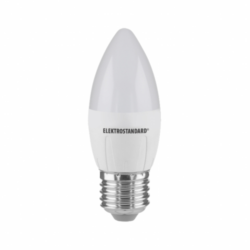 Лампа светодиодная Elektrostandard E27 6W 6500K свеча матовая 4690389056413 изображение в интернет-магазине Cramer Light