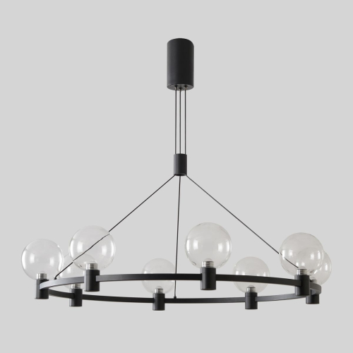 Подвесная люстра Crystal Lux DUET SP56W LED BLACK изображение в интернет-магазине Cramer Light фото 5