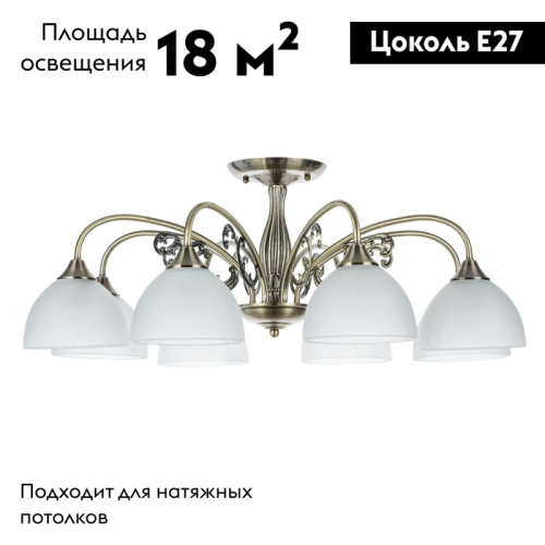 Потолочная люстра Arte Lamp Spica A3037PL-8AB изображение в интернет-магазине Cramer Light фото 2