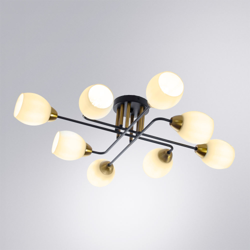 Потолочная люстра Arte Lamp Andrea A8141PL-8BK изображение в интернет-магазине Cramer Light фото 2