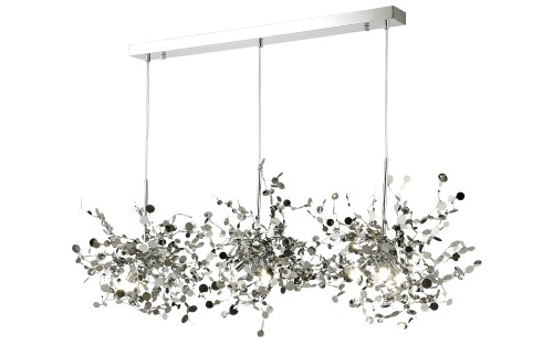 Подвесной светильник Crystal Lux GARDEN SP3х3 L1200 CHROME изображение в интернет-магазине Cramer Light фото 2