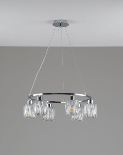 Подвесная люстра Moderli Prismique V11707-6P изображение в интернет-магазине Cramer Light фото 2
