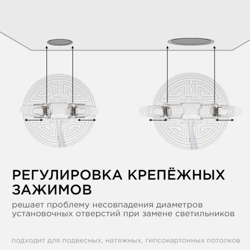 Встраиваемая светодиодная панель безрамочная Apeyron FLP 06-107 изображение в интернет-магазине Cramer Light фото 6