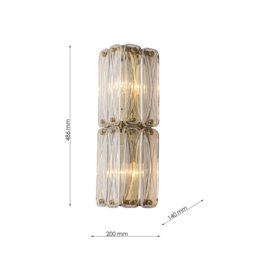 Настенный светильник Favourite Glacies 4764-2W изображение в интернет-магазине Cramer Light фото 3