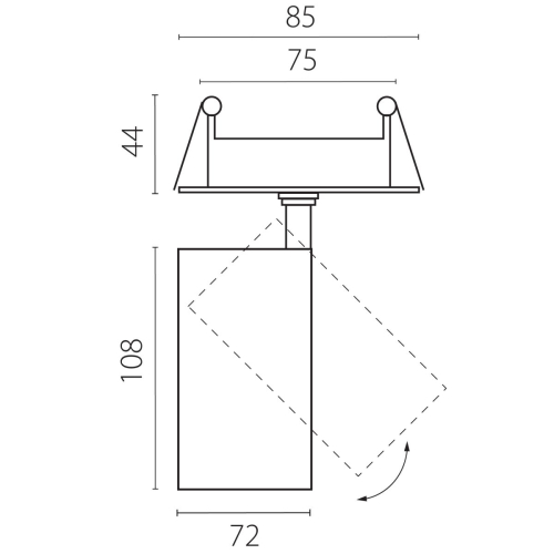 Встраиваемый светильник Lightstar Alta Base A5236RS изображение в интернет-магазине Cramer Light фото 2