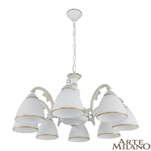 Подвесная люстра Arte Milano 340837/8 WT+G изображение в интернет-магазине Cramer Light