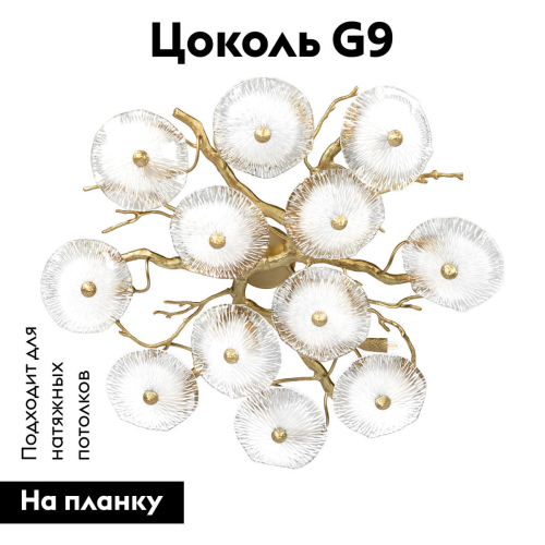 Потолочная люстра Loft IT Bloom 10352/800C AB изображение в интернет-магазине Cramer Light фото 2