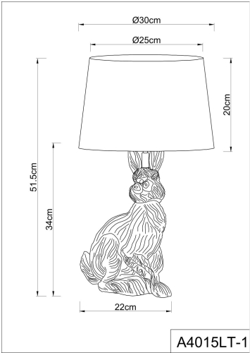 Настольная лампа Arte Lamp Izar A4015LT-1WH изображение в интернет-магазине Cramer Light фото 5