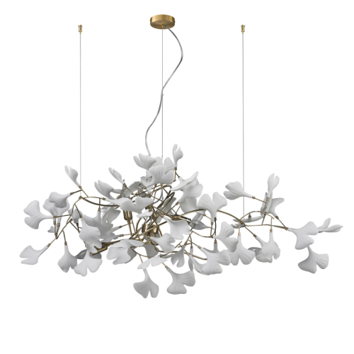 Подвесная люстра Delight Collection 10881P/L1000 gold/white изображение в интернет-магазине Cramer Light