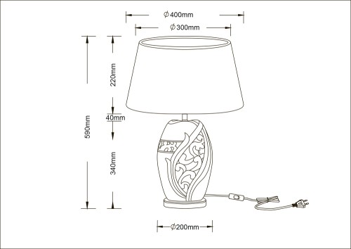 Настольная лампа Arte Lamp Ruby A4064LT-1BR изображение в интернет-магазине Cramer Light фото 4