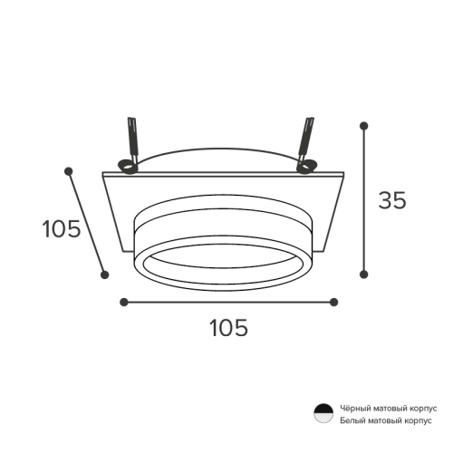 Встраиваемый светильник Wolta Luce WDL-GX53/06BL-S изображение в интернет-магазине Cramer Light фото 2