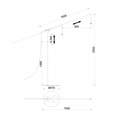 Торшер без абажура Mantra Ruti Ricca 9445 изображение в интернет-магазине Cramer Light фото 11