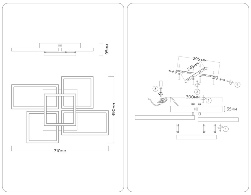 Потолочный светильник Ambrella Light Acrylica Disk FA1012 изображение в интернет-магазине Cramer Light фото 3