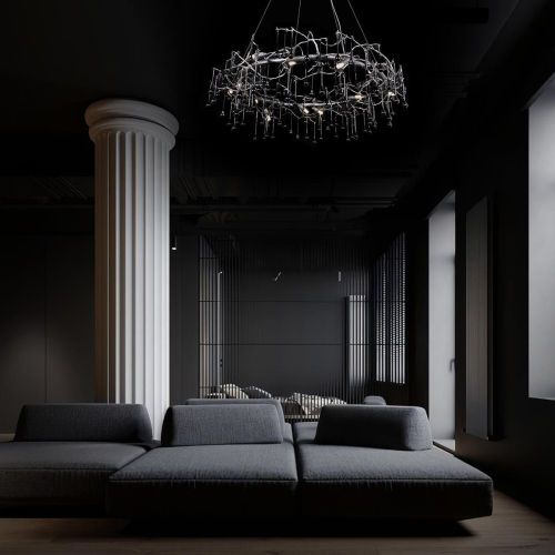 Подвесная люстра Loft IT Bijout 10067/1500 BK изображение в интернет-магазине Cramer Light фото 9