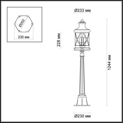 Уличный светильник Odeon Light Sation 4045/3F дополнительное фото фото 2