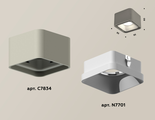 Накладной светильник Ambrella Light Techno XS7834001 изображение в интернет-магазине Cramer Light фото 2