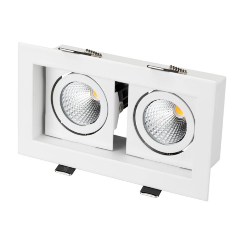 Встраиваемый светильник Arlight CL-KARDAN-S180x102-2x9W Warm 024127 изображение в интернет-магазине Cramer Light