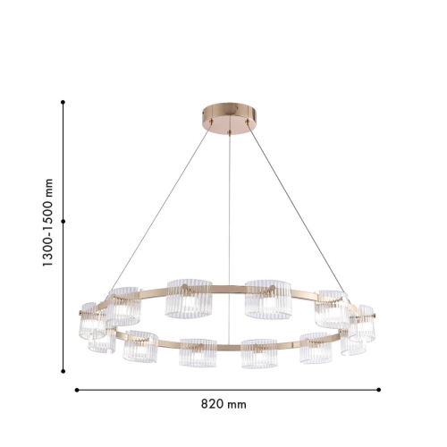 Подвесная люстра Favourite Ori 4248-12P изображение в интернет-магазине Cramer Light фото 2