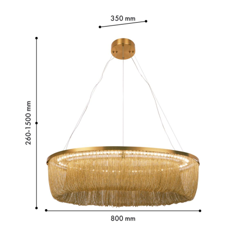 Подвесная люстра Favourite Vandfald 4491-8P изображение в интернет-магазине Cramer Light фото 2