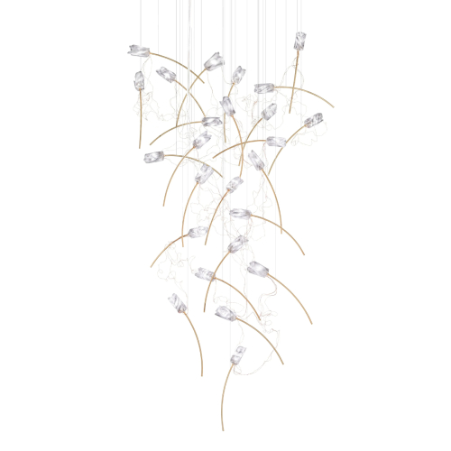 Каскадная люстра Delight Collection 9081P/25 gold изображение в интернет-магазине Cramer Light