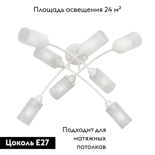 Потолочная люстра Vitaluce V4188-0/8PL изображение в интернет-магазине Cramer Light фото 2