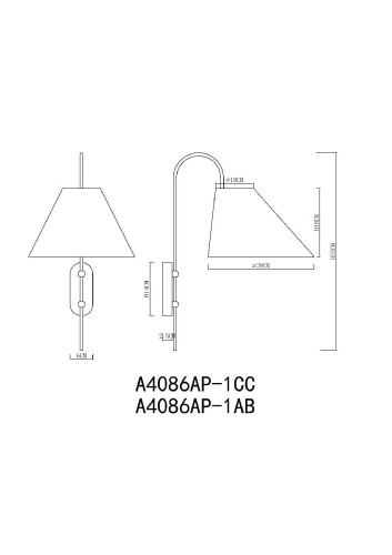 Бра Arte Lamp Rondo A4086AP-1CC дополнительное фото фото 4