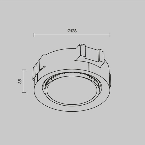 Встраиваемый светильник Maytoni Intro DL019-GX53-B изображение в интернет-магазине Cramer Light фото 4