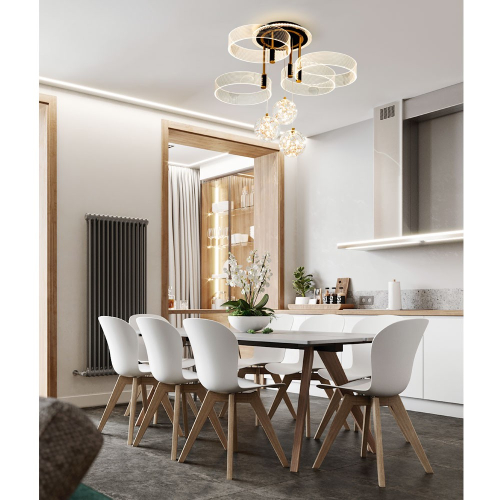 Потолочная люстра LED4U L1040-750 BK изображение в интернет-магазине Cramer Light фото 2