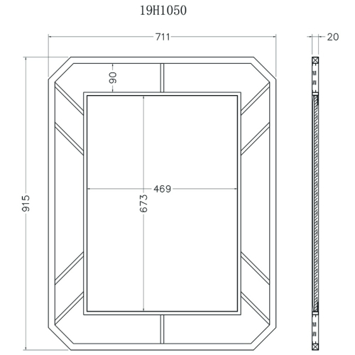 Зеркало Garda Decor KFG081 изображение в интернет-магазине Cramer Light фото 4