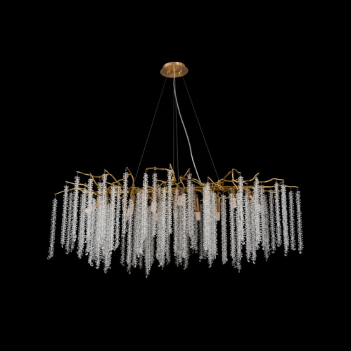 Подвесная люстра iLamp Savage 8813-L1200 GD изображение в интернет-магазине Cramer Light