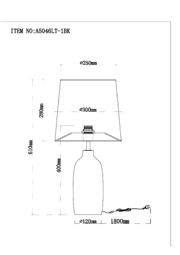 Настольная лампа Arte Lamp Rukbat A5046LT-1BK изображение в интернет-магазине Cramer Light фото 5