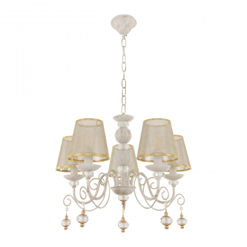 Подвесная люстра Arte Milano 347620/5 WT+G изображение в интернет-магазине Cramer Light