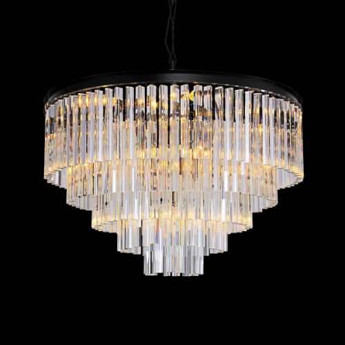 Подвесная люстра Delight Collection Odeon 10A black/clear изображение в интернет-магазине Cramer Light фото 3