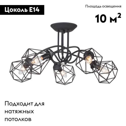 Потолочная люстра Vitaluce V4930-1/5PL изображение в интернет-магазине Cramer Light фото 2