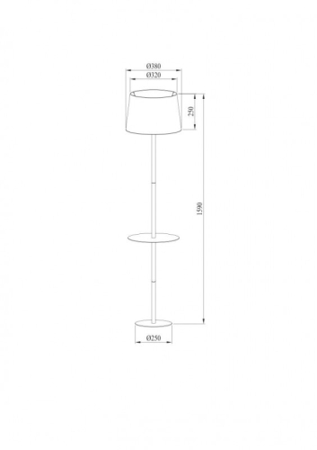 Торшер ARTE Lamp A2102PN-1WH изображение в интернет-магазине Cramer Light фото 5
