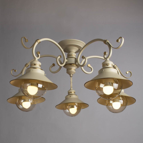 Потолочная люстра Arte Lamp 7 A4577PL-5WG изображение в интернет-магазине Cramer Light фото 6