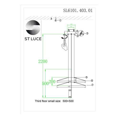 Подвесной светильник ST Luce Isola SL6101.403.01 изображение в интернет-магазине Cramer Light фото 3