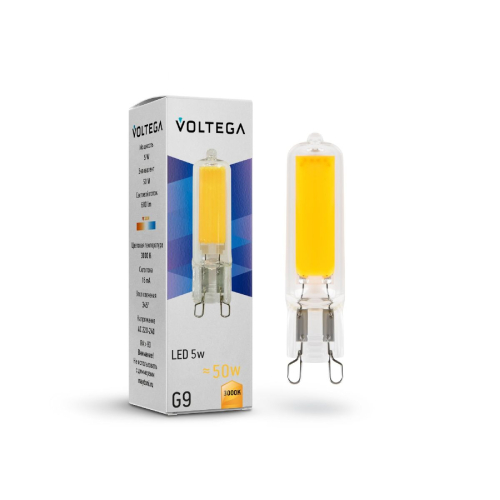 Лампа светодиодная Voltega G9 4W 3000K 7262 изображение в интернет-магазине Cramer Light