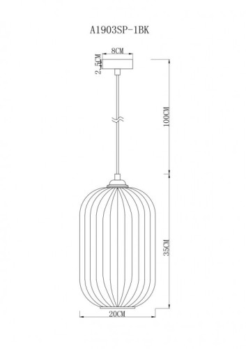 Подвесной светильник ARTE Lamp A1903SP-1BK изображение в интернет-магазине Cramer Light фото 4