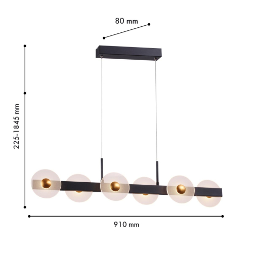 Подвесная люстра Favourite Solskin 4317-6P изображение в интернет-магазине Cramer Light фото 2