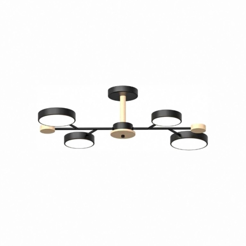 Люстра на штанге LED4U L3213-670 BK изображение в интернет-магазине Cramer Light