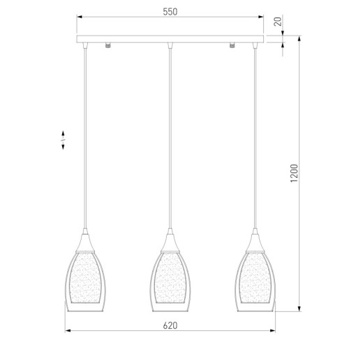 Подвесной светильник Eurosvet Cosmic 50285/3 хром изображение в интернет-магазине Cramer Light фото 4