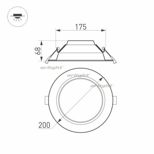 Светильник Downlight Arlight Cyclone 022521(1) изображение в интернет-магазине Cramer Light фото 7