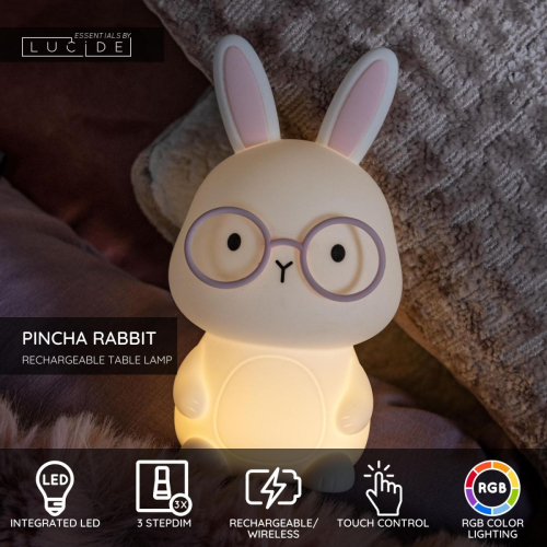 Настольная лампа Lucide Pincha Rabbit 54500/01/66 изображение в интернет-магазине Cramer Light фото 3