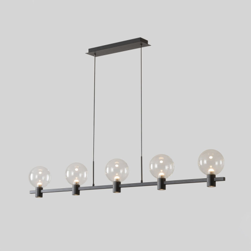 Подвесной светильник Crystal Lux DUET SP35W LED BLACK изображение в интернет-магазине Cramer Light