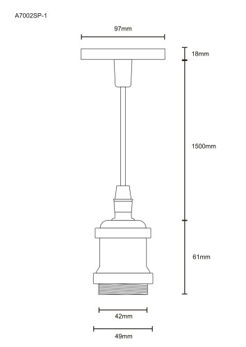 Подвесной светильник Arte Lamp Electra A7002SP-1PB изображение в интернет-магазине Cramer Light фото 4