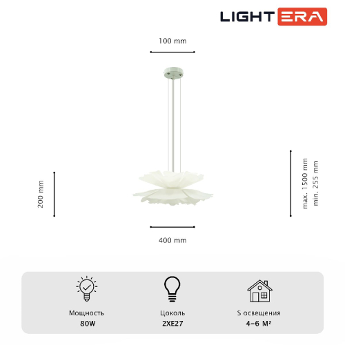 Подвесная люстра Lightera Chad LE116L-40W изображение в интернет-магазине Cramer Light фото 14