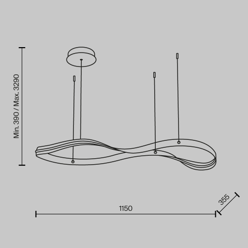 Подвесная люстра Maytoni Plons MOD283PL-L34BS3K изображение в интернет-магазине Cramer Light фото 7